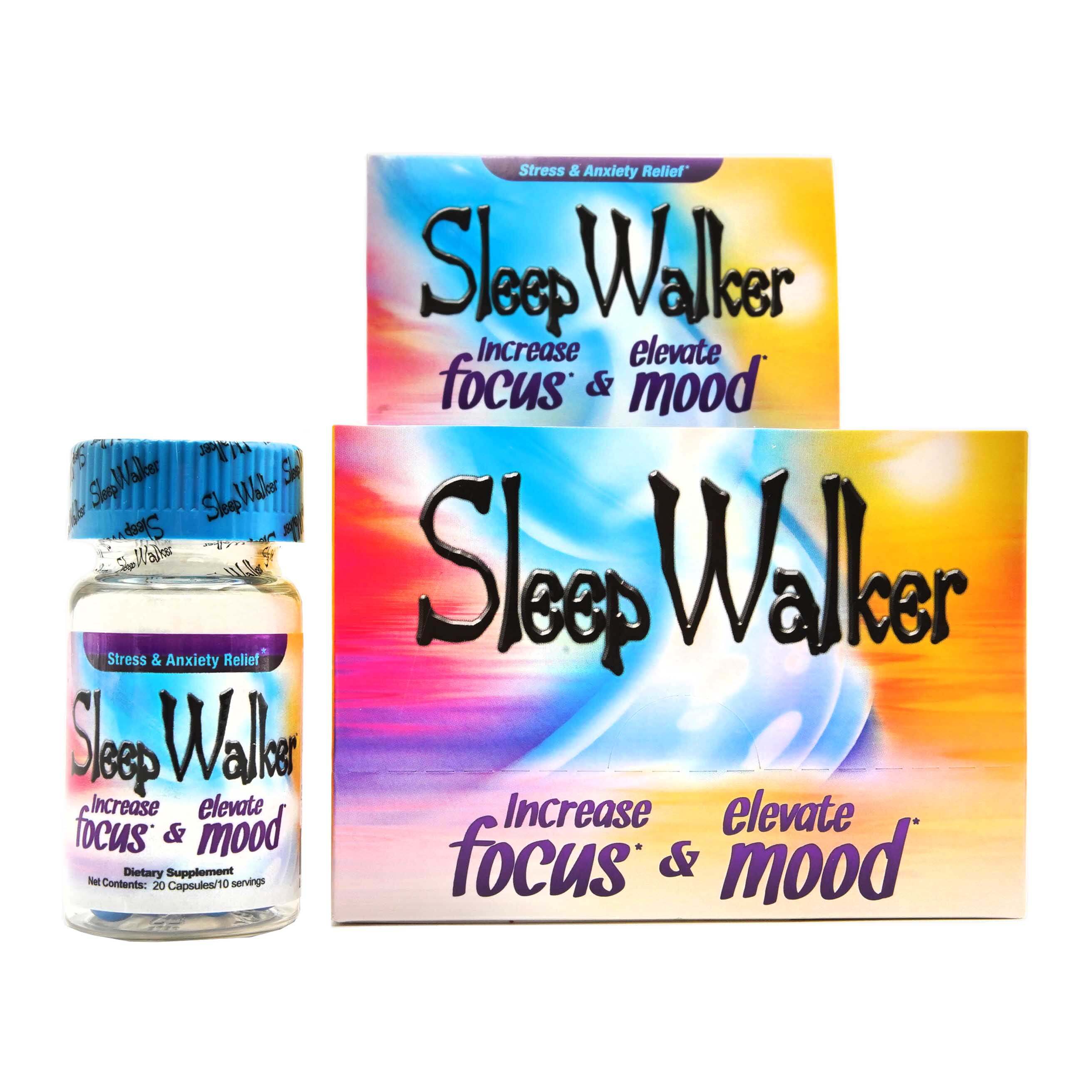 Sleep Walker Bottle Capsules for Stress & Anxiety Relief | 20 Count Display product image